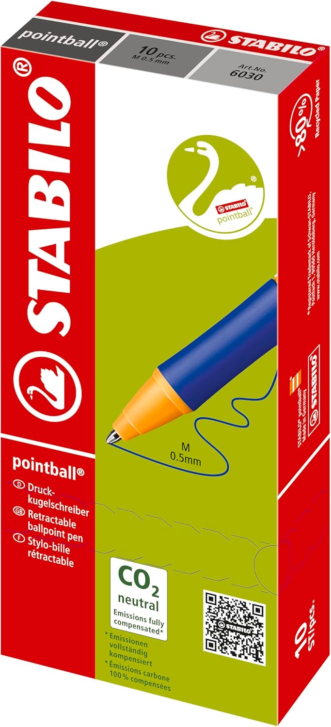 Druck-Kugelschreiber - STABILO pointball - 10er Pack - lila, lila