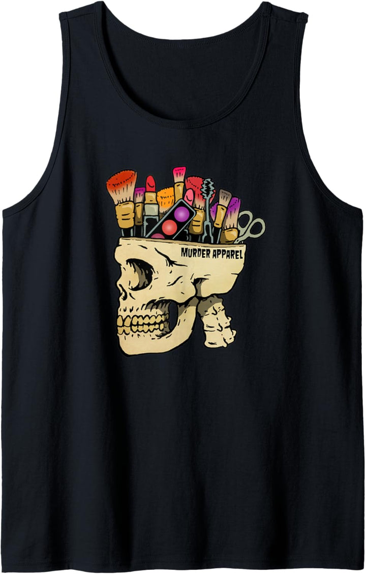 Make Up Addict Skull Gothic Tank Top