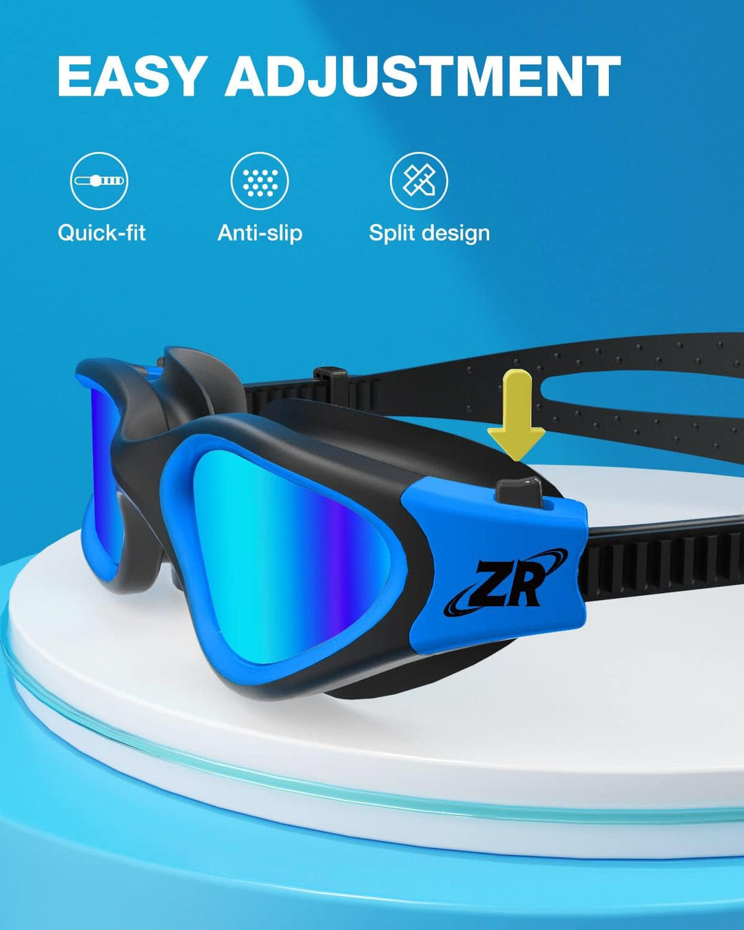 ZIONOR Schwimmbrille Kinder, G1MINI Polarisiert/non Polarisiert Komfortabel Kinder Schwimmbrille, An
