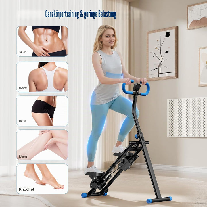 2025 Neuer Home-Fitness-Stepper, tragbarer Cross-Training-Stepper mit LCD-Bildschirm, einstellbare H
