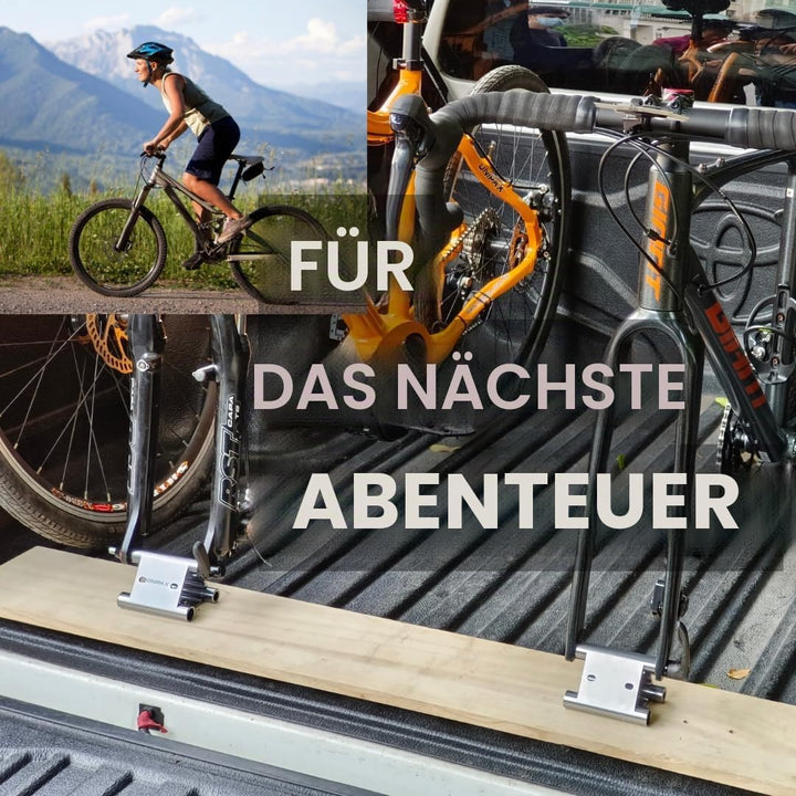 ONIPAX Triangle Bike Fork Mount Hitch Rack (Grau, 100 mm mit Quick Release) grau 100mm with Quick Re