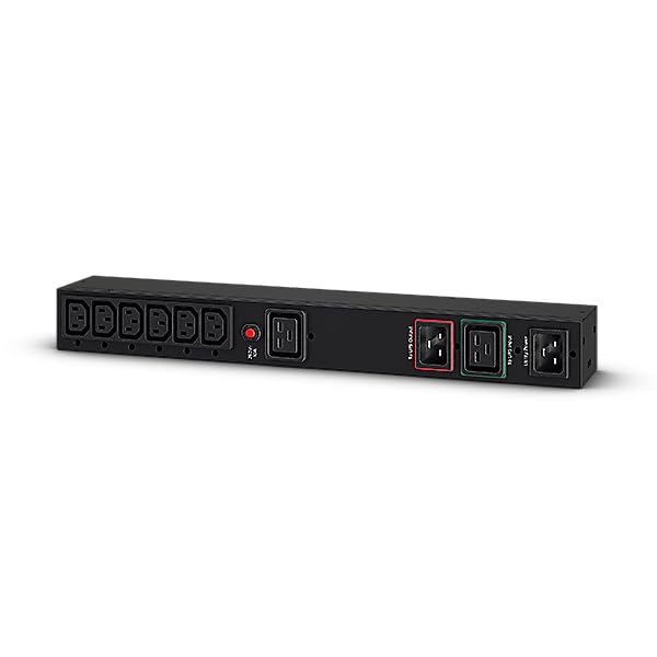 CyberPower MBP20HVIEC6A Maintenance Bypass PDU für Rackmount 1U, 16A 200-240 V, Anschluss an USV übe