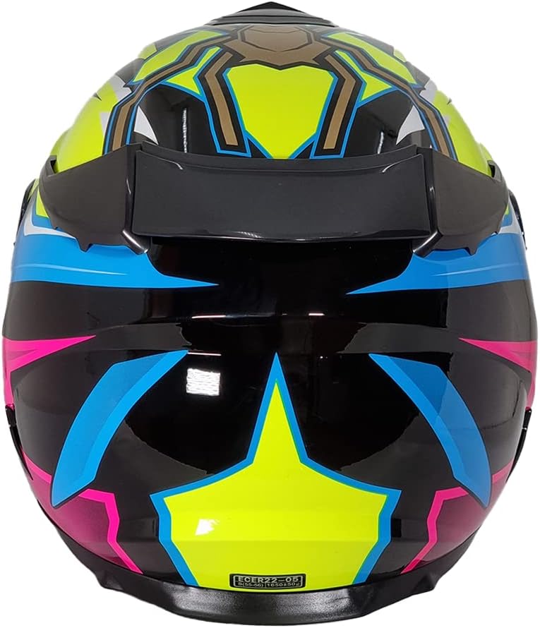 Full Face Motorradhelm mit Doppelvisier BHR 813 Race | Full Face Motorradhelm ECE homologiert mit So