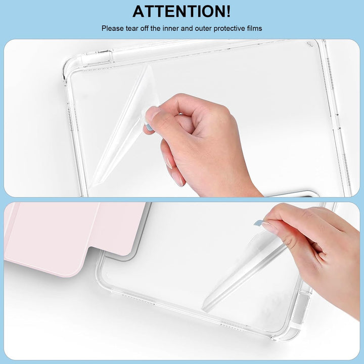 Schutzhülle für Honor Pad 10 Zoll mit Stifthalter + [1 Stück] Hartglas-Displayschutz, transparente S