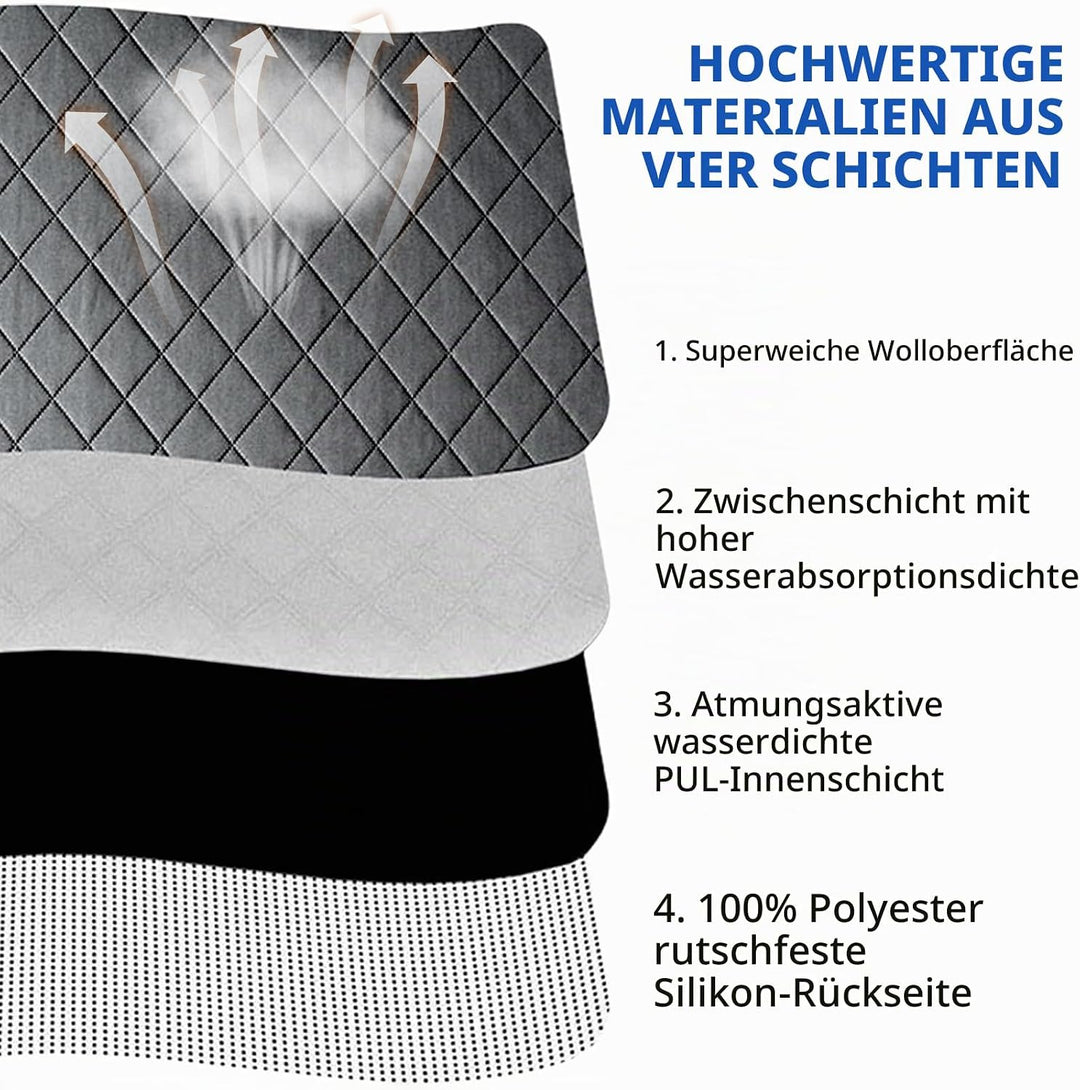 PIPI Pads für Meerschweinchen, 2 Pcs Waschbar Haustier-Urinunterlage, 120 * 60cm Schnell Absorbieren