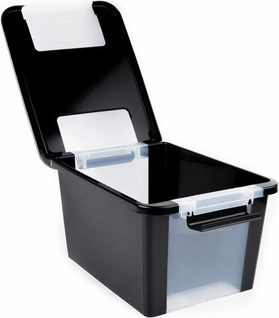 PROREGAL SuperSparSet 2x Mehrzweck Aufbewahrungsbehälter STORAGE mit Deckel | HxBxT 28x55x35cm | 40