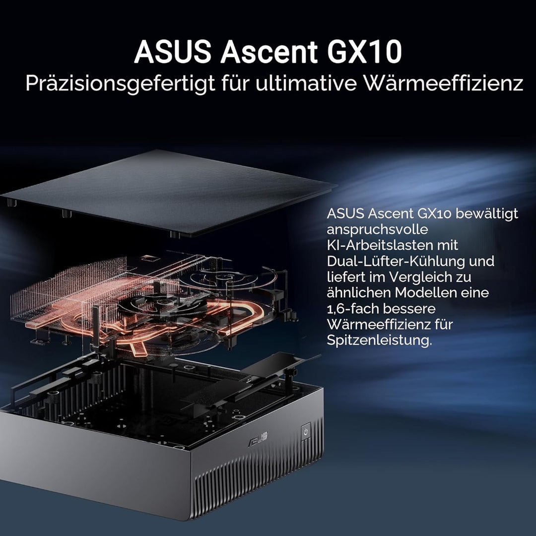 ASUS Ascent GX10-GG0003BN 1TB KI Supercomputer (NVIDIA GB10 Grace Blackwell Superchip, 1 petaFLOP KI