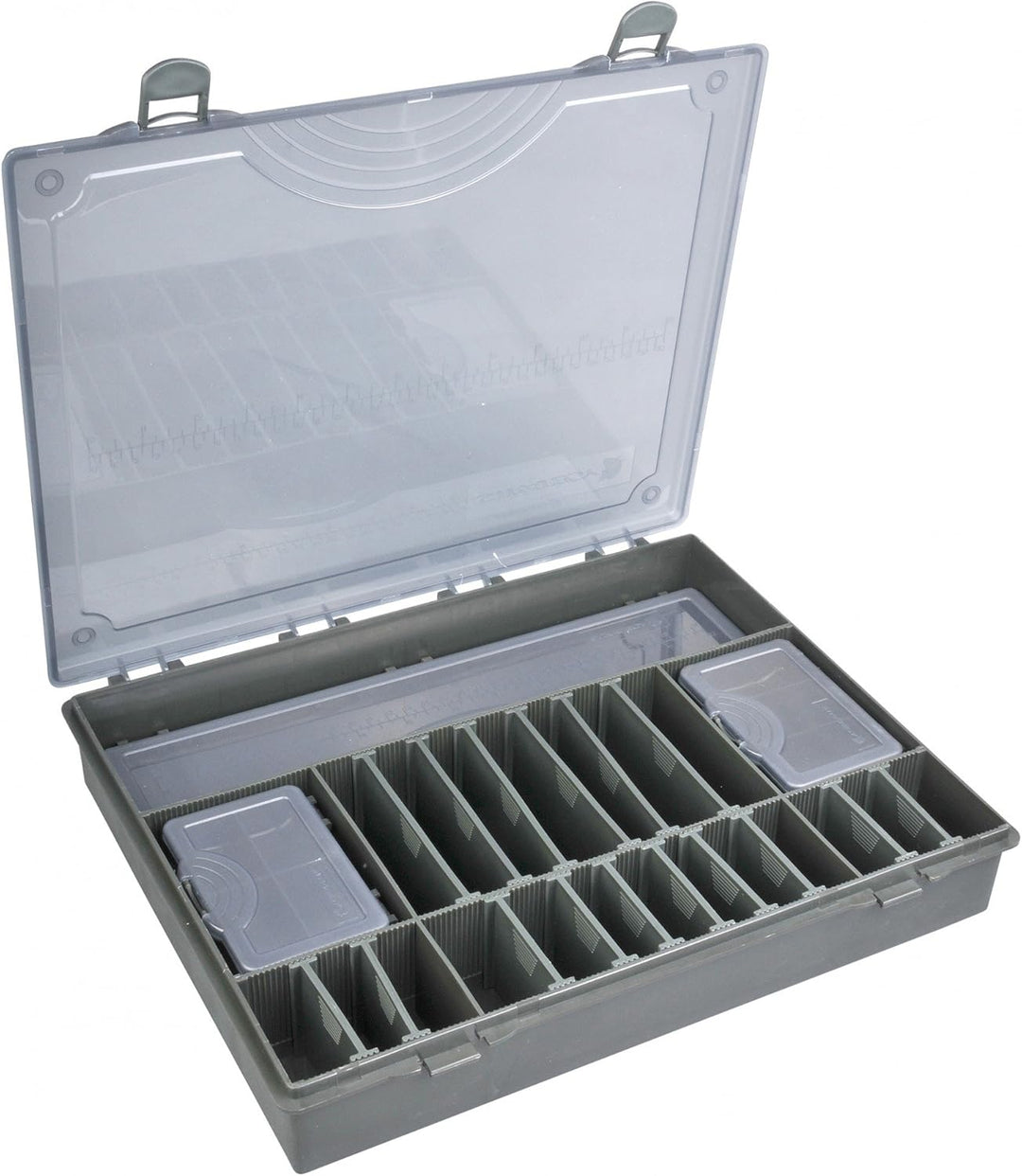 Strategy Tackle Box System 37x30x6cm - 1 Tacklebox + 5 Zubehörboxen für Karpfentackle, Angelbox für