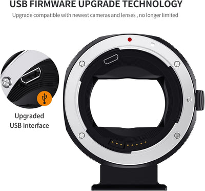 K&F Concept EF-E Automatik-Objektivadapter, Autofokus-Objektivadapter Autofokus-Objektivadapter für