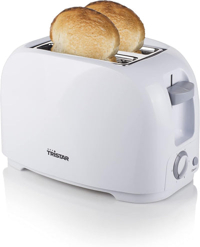 Tristar Toaster - 6 einstellbare Bräunungsstufen mit Brötchenaufsatz - herausnehmbares Krümmelfach,