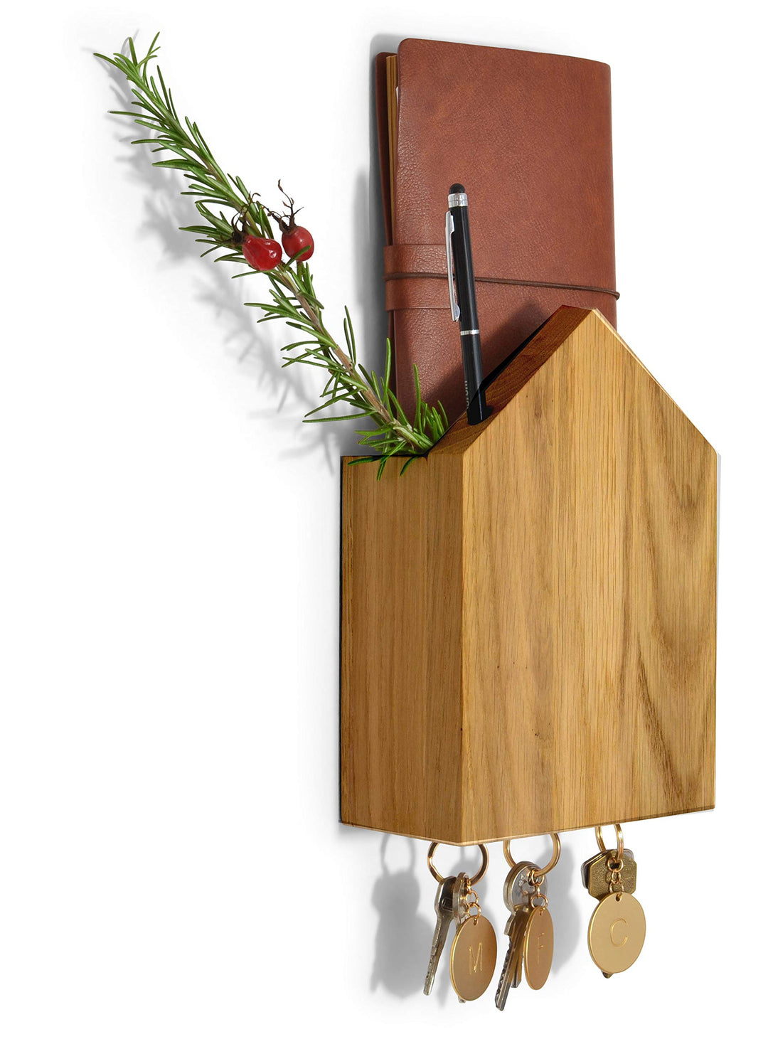 Natuhr magnetisches Schlüsselbrett Logde magnetischer Schlüsselkasten (Eiche geölt), Eiche Geölt