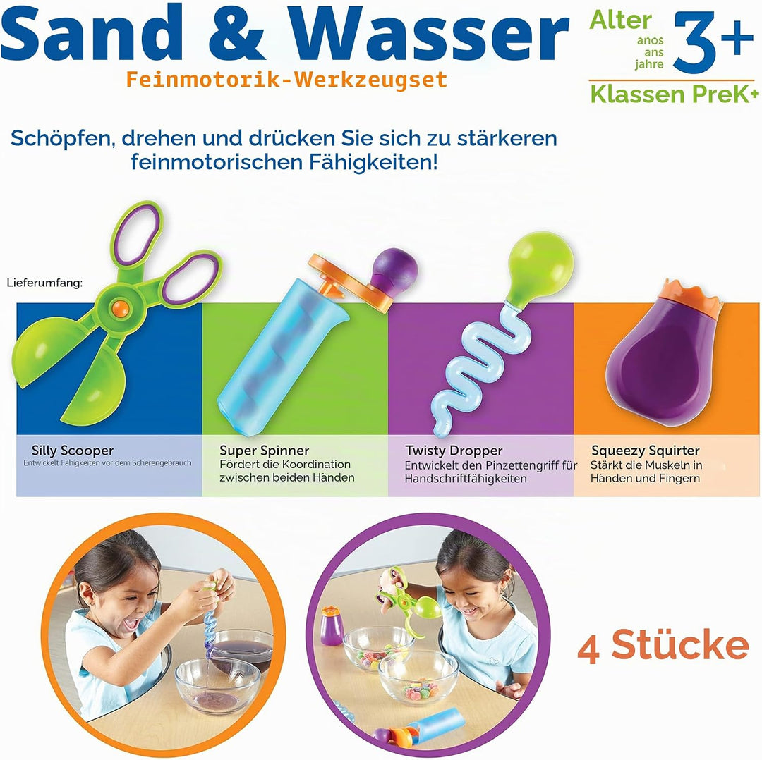 Learning Resources Wasser und Sand – Training der Feinmotorik Sand & Wasser, Sand & Wasser