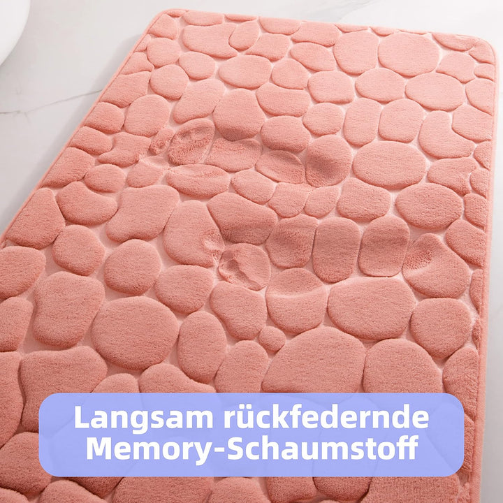 chakme Badematte Memoryschaum Badteppich Memory Foam Duschvorleger Saugfähige Badvorleger Badezimmer