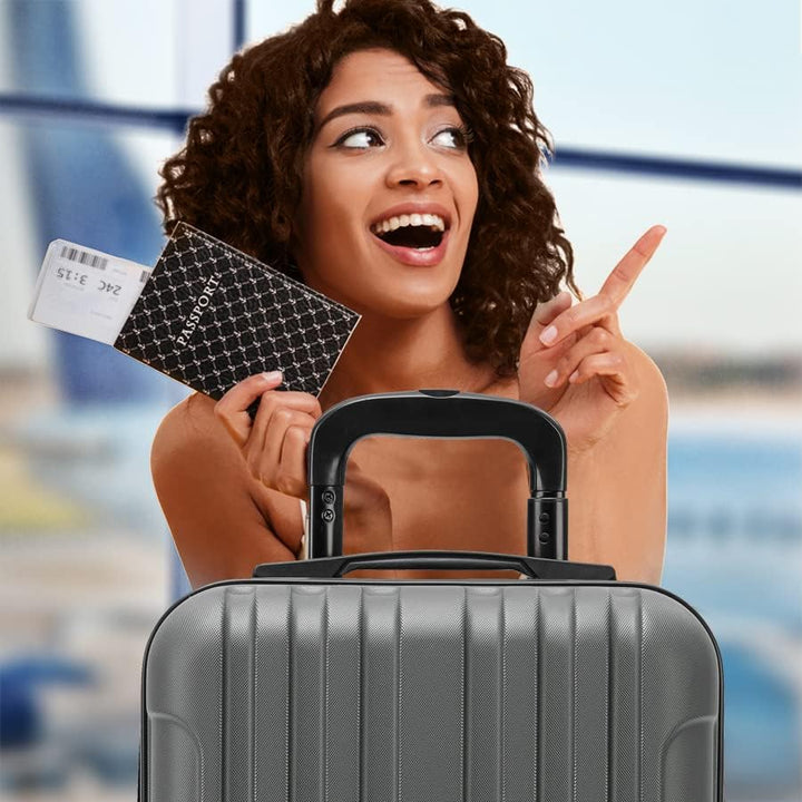 Flight Knight Premium Lightweight Suitcase - TSA-Schloss Mit USB-Anschluss - 8 Spinner-Rader - ABS-H