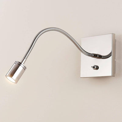 Lindby LED Wandleuchte, Wandlampe Innen 'Berfin' (Modern) in Chrom aus Metall u.a. für Schlafzimmer