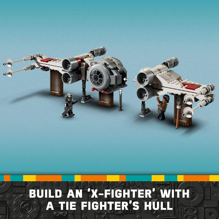 LEGO Star Wars TIE Fighter & X-Wing Mash-up Bauspielzeug-Set Ideen für Kinder, Jungen und Mädchen, a