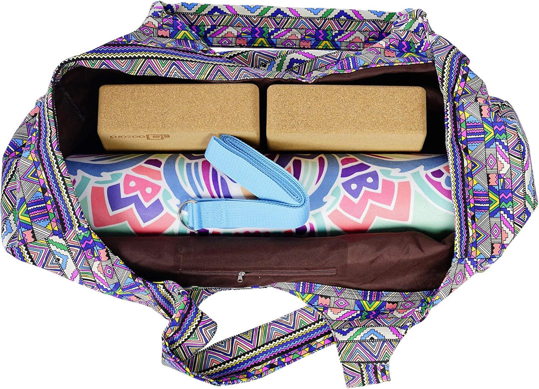 Aozora Yogamatten-Tasche, grosse Tragetasche für Yogamatte, Tragetasche, mit Taschen, passend für Ma