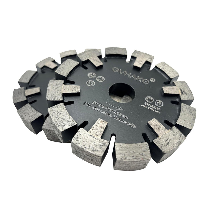 GVHAKG Tuck Point 120mm Diamant Fräser,Sehr verschleissfest Lange Lebensspanne für Estrich, Asphalt,