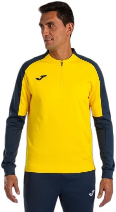 Joma Herren Eco Championship Sweatshirt Sweatshirt 6XS Gelb Marineblau, 6XS Gelb Marineblau
