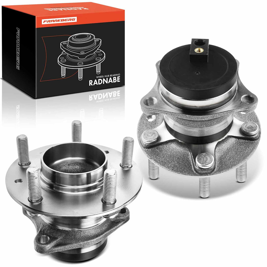 Frankberg 2x Radnabe Radlagersatz Hinterachse Kompatibel mit 6 Hatchback GH 1.8L-2.5L 2007-2013 6 Ko