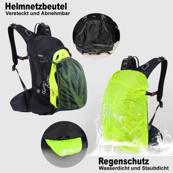 toptrek Fahrradrucksack Wasserdicht 20L,Ultraleicht Rucksack für Damen &amp; Herren,Fahrrad Rucksack mit