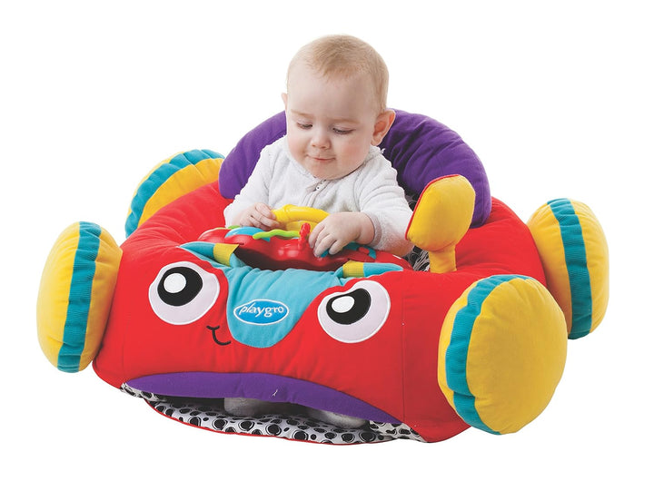 Playgro Tumble Jungle Peek in Roller P Plüschauto in versandfähiger nachhaltiger Verpackung, Plüscha