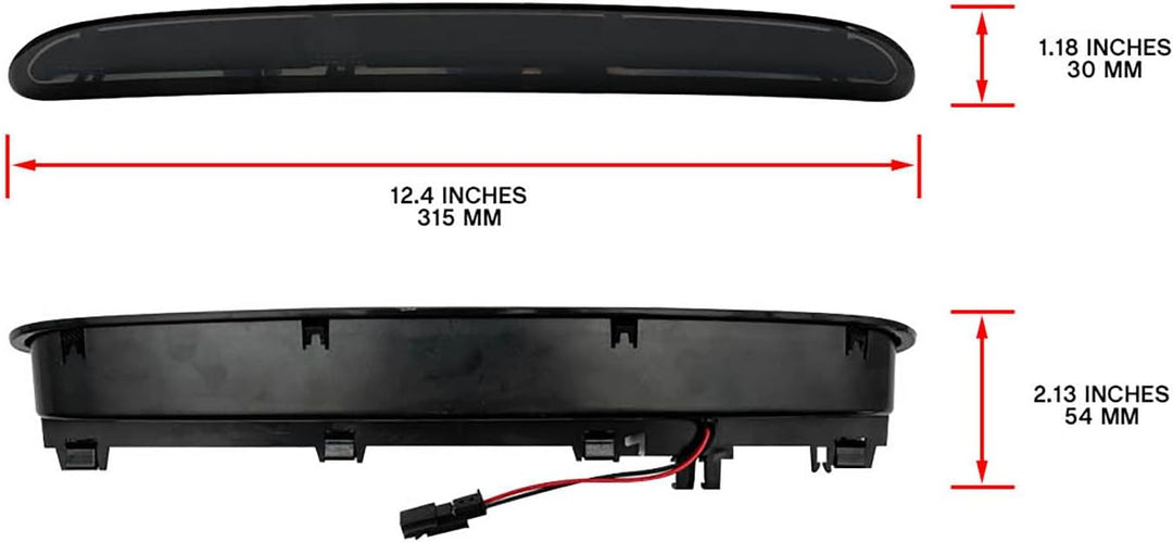 njssjd LED Dritte Bremsleuchte Zentrale High Mount Bremsleuchte für 2009-2015 O-pel (Opel) Astra J,
