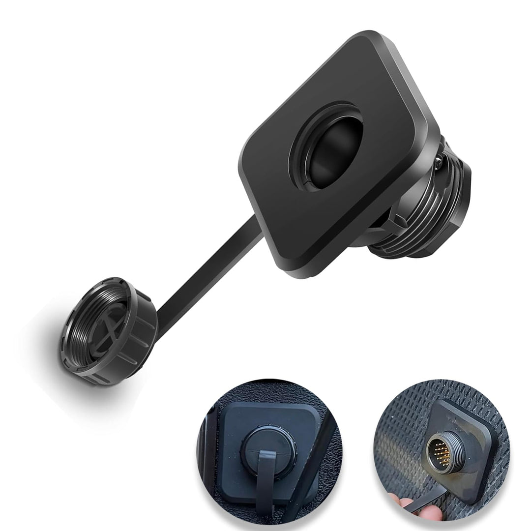 Bulkhead-Steckverbinder-Set für Garmin LiveScope Plus LVS34/LVS62 – Wasserdichtes Schnellkupplungssy