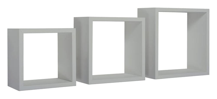 SANITEC Alptraum Wandregal, Holz, Grau Stein, 15.5 x 35 x 35 cm