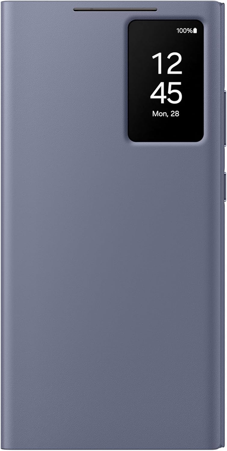 Samsung Smart View Wallet Smartphone Case EF-ZS928 für Galaxy S24 Ultra, Handy-Hülle, Kartenfach, Si
