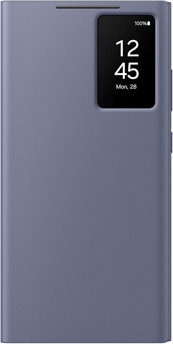 Samsung Smart View Wallet Smartphone Case EF-ZS928 für Galaxy S24 Ultra, Handy-Hülle, Kartenfach, Si