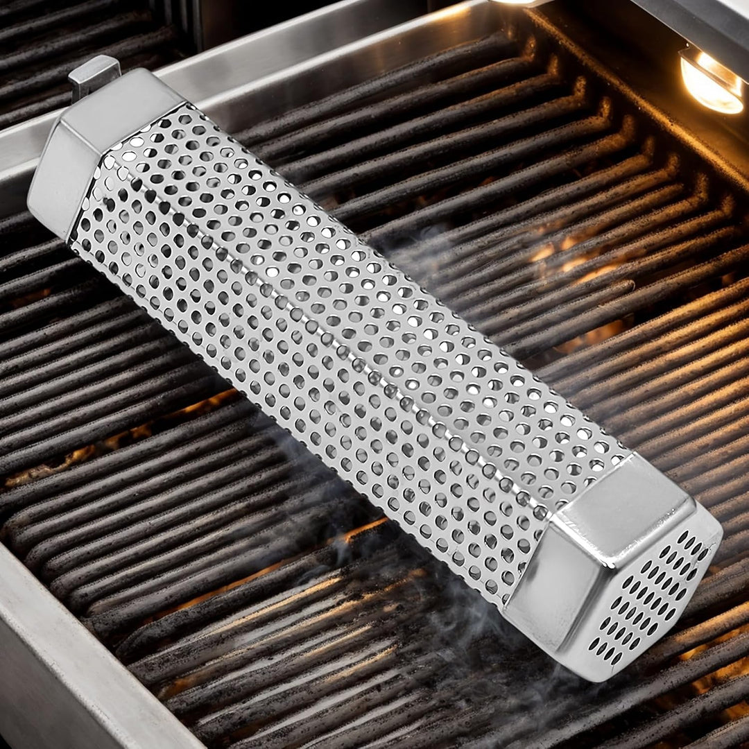 Pellet -Raucherrohr, Raucherrohr für Pelletgrill,Heisser geräucherter Rohr rostfreier Stahl | -infun
