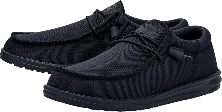 HEYDUDE - Wally Sox Stitch Herren - Slip on Schuhe - Herren Loafers, Black White 40 EU Navy, 40 EU N