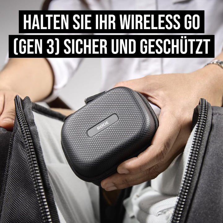 RØDE Ladecase+ | Ladecase für das Wireless GO (Gen 3) mit Zwei vollständigen zusätzlichen Ladevorgän