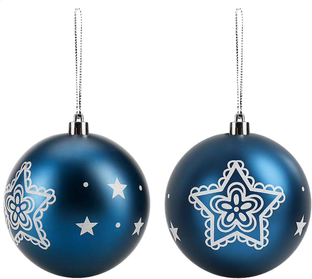 com-four® 18x Weihnachtskugeln, Christbaumkugeln bruchsicher aus Kunststoff für Weihnachten, Baumsch