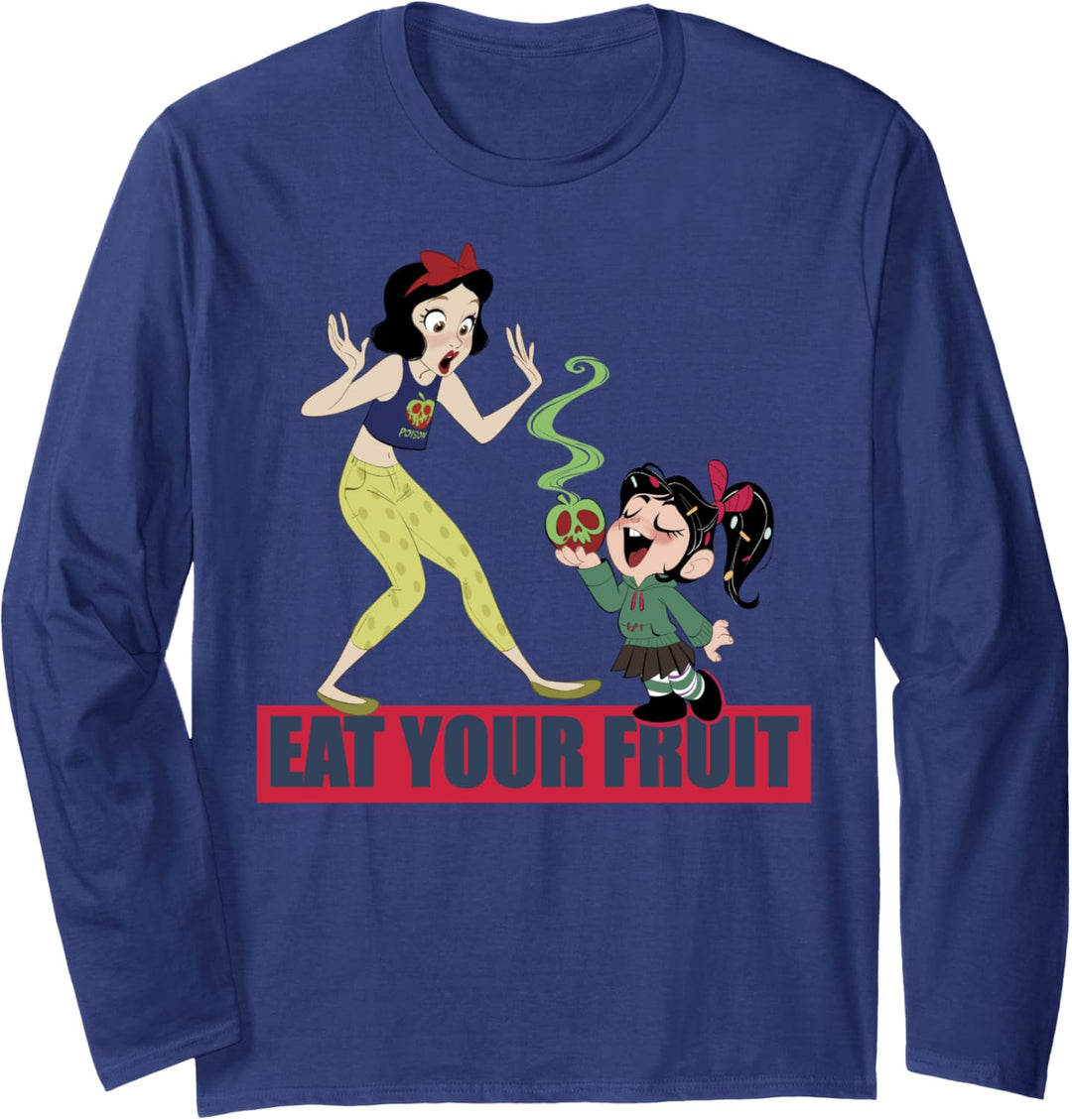Disney Wreck-It Ralph 2 Snow White Eat Your Fruit Langarmshirt