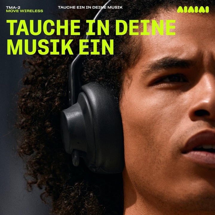 AIAIAI TMA-2 Move Wireless Kopfhörer – Bluetooth 5.3, Bio-Membran-Treiber, 40+ Stunden Akkulaufzeit,