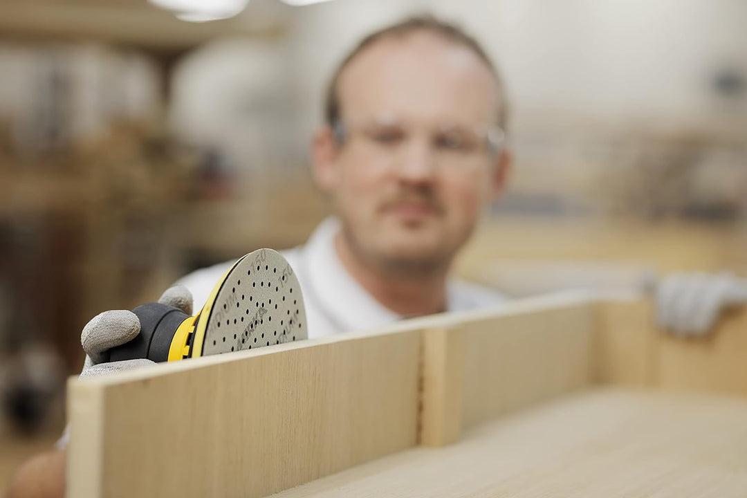 Mirka Iridium Premium-Schleifpapier Ø 150mm Klett 121-Loch, Korn 220, 100 Stk / Zum Schleifen von La