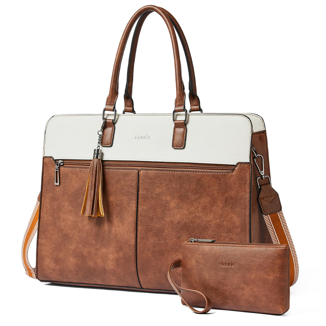 Shrrie Laptop Tasche für Frauen,Wasserdichte Arbeitstasche Laptop Tote Bag,Aktentasche mit Tasche Be