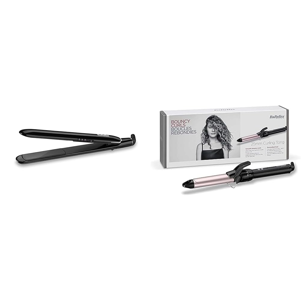 Babyliss Sleek Finish 230 Glätteisen 180°C - 230°C mit Abschaltautomatik ST255E & C325E Lockenstab M