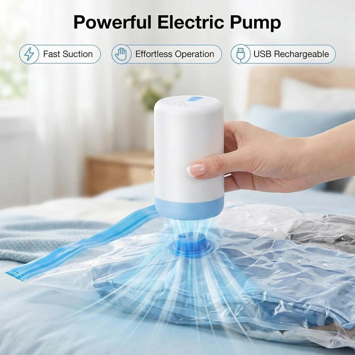 Vakuumbeutel für Kleidung Reise mit Pumpe, 12PCS Vacuum Bags for Clothes (4 * 60x40cm, 4 * 80x60cm,