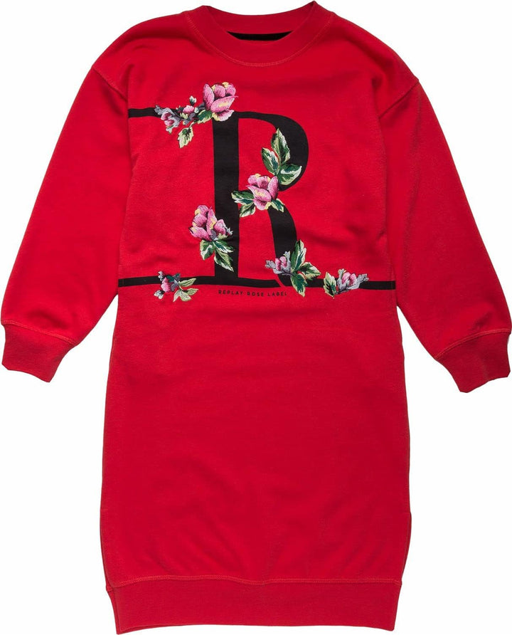 Replay Mädchen Kleid, 358 Red