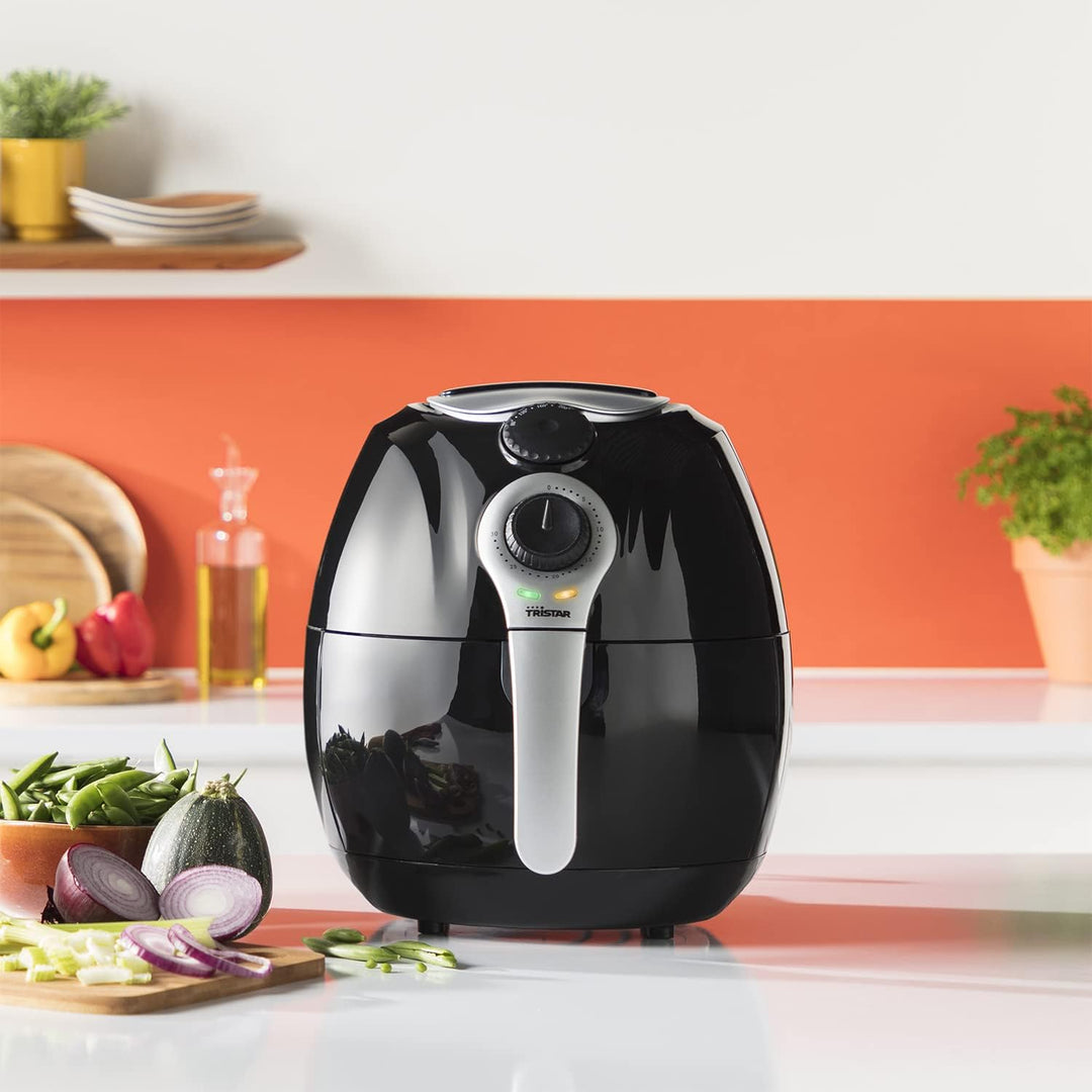Tristar Heissluftfritteuse/Crispy Fryer XL mit einstellbarem Thermostat und Timer | ohne ÖL - einfac