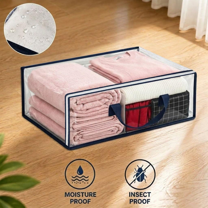 6 Stück Transparente Aufbewahrungstasche, PVC Umzugstaschen