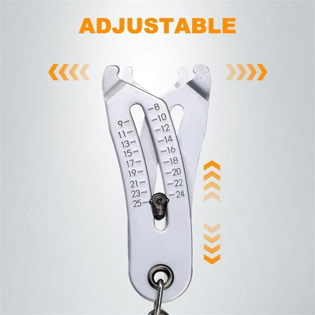 Portable Precise Thread Size Checker Keychain,2024 Newest Thread Size Verification Tool,Nuts and Scr