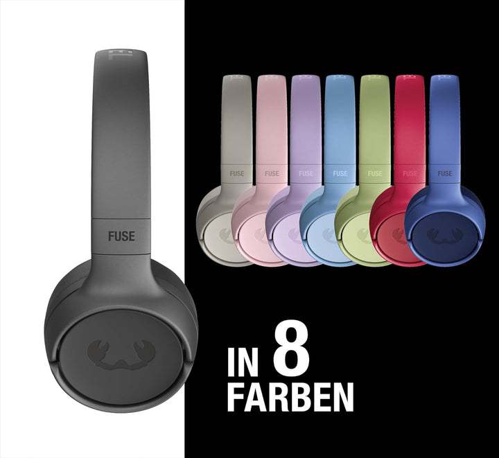 Fresh 'n Rebel Code Fuse, Bluetooth-Kopfhörer on-Ear, kabellos, 30 Stunden Spielzeit, mit Mikrofon u