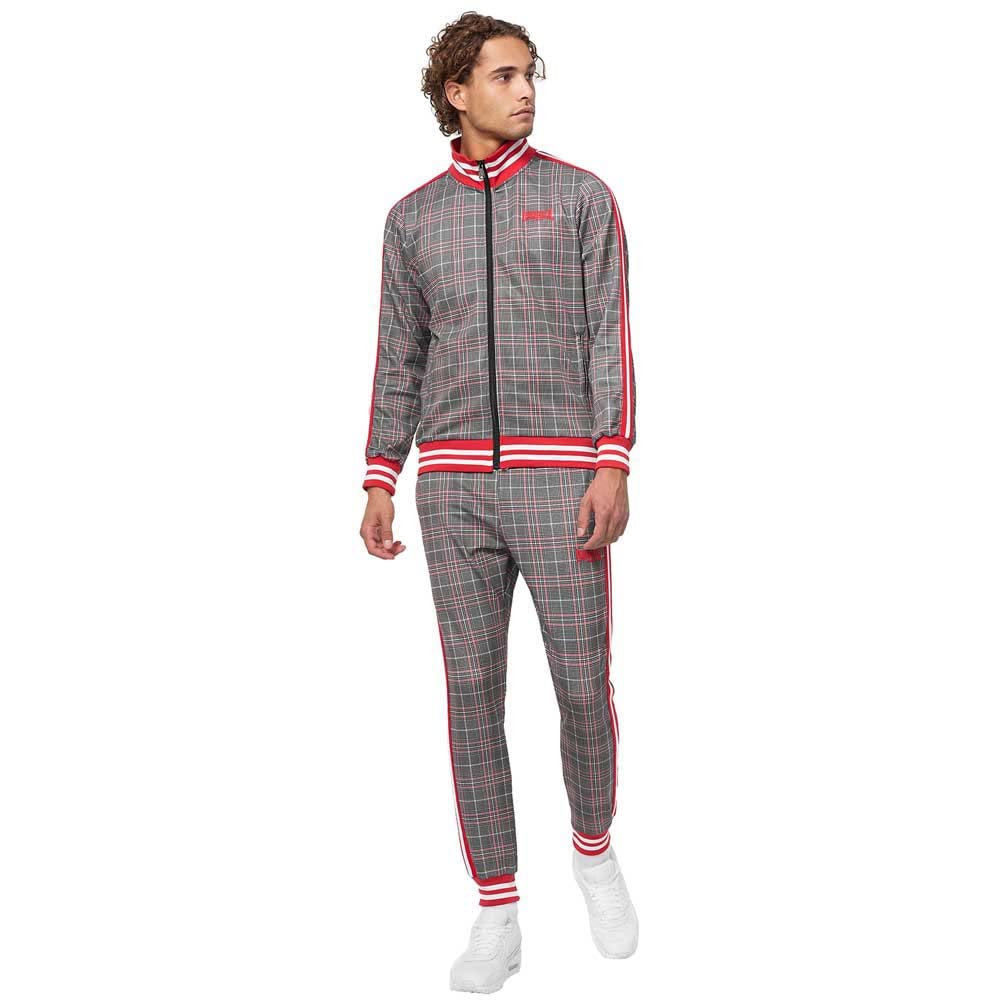Lonsdale Herren Glatrigill Trainingsanzug XL blanco, Schwarz, rojo, XL blanco, Schwarz, rojo