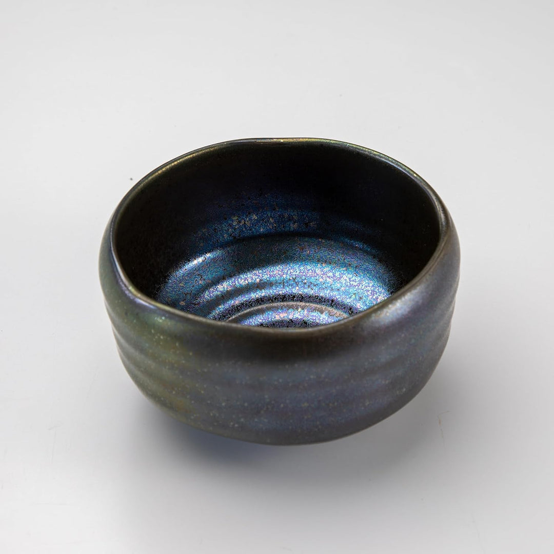 Asayu Japan Matcha-Schale, handgefertigter japanischer Keramik-Chawan in „Starry Night Blue“, mikrow