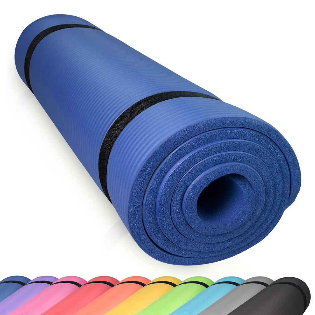 diMio Komfort-Gymnastikmatte Yogamatte in 185x60x1cm, 185x60x1.5cm, 185x90x1.5cm, 200x100x2 mit Trag