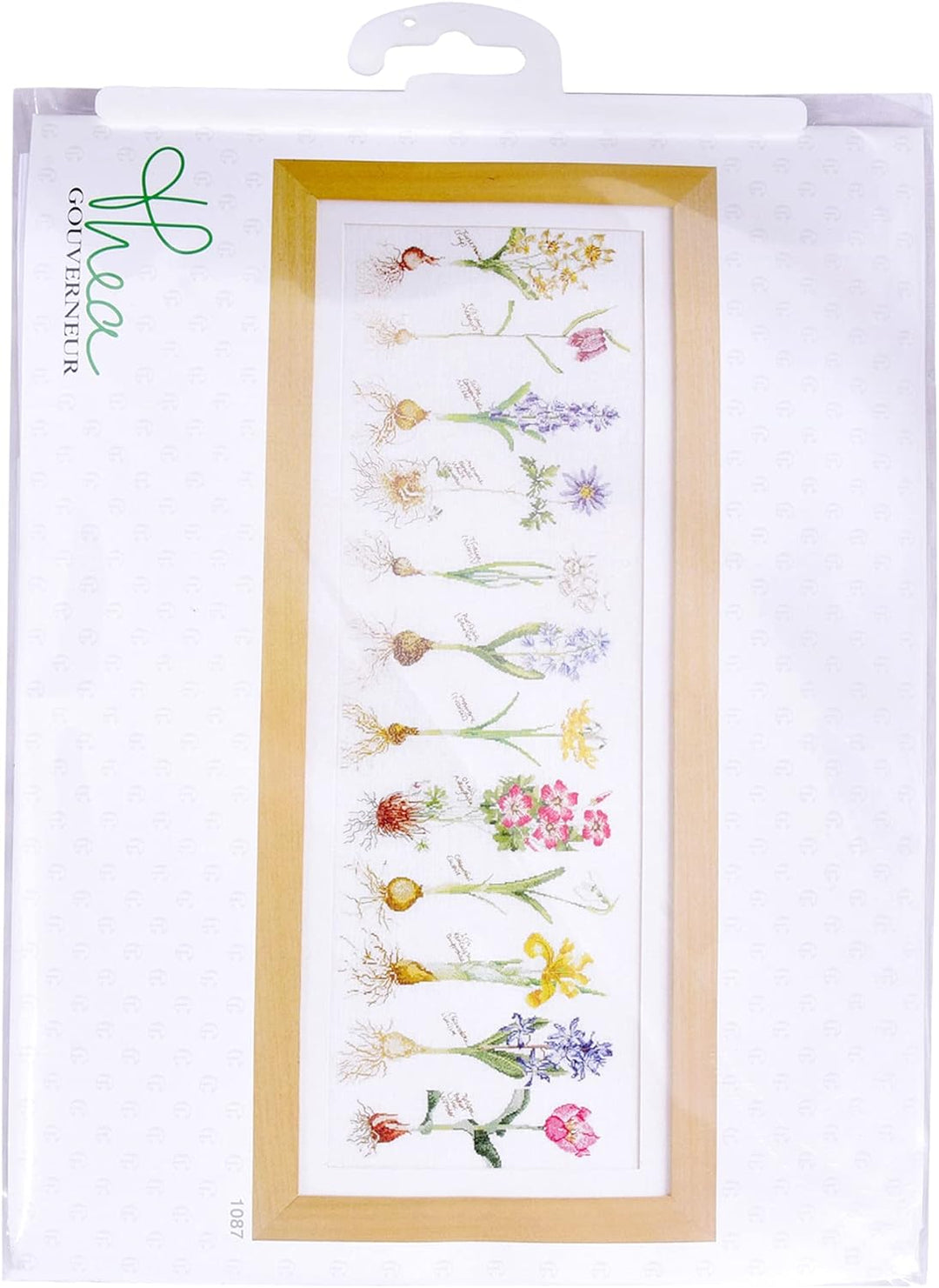 Thea Gouverneur - Kreuzstich-Set - Frühlingszwiebeln - Leinen - 32 Count - Für Erwachsene - 1087, Fr